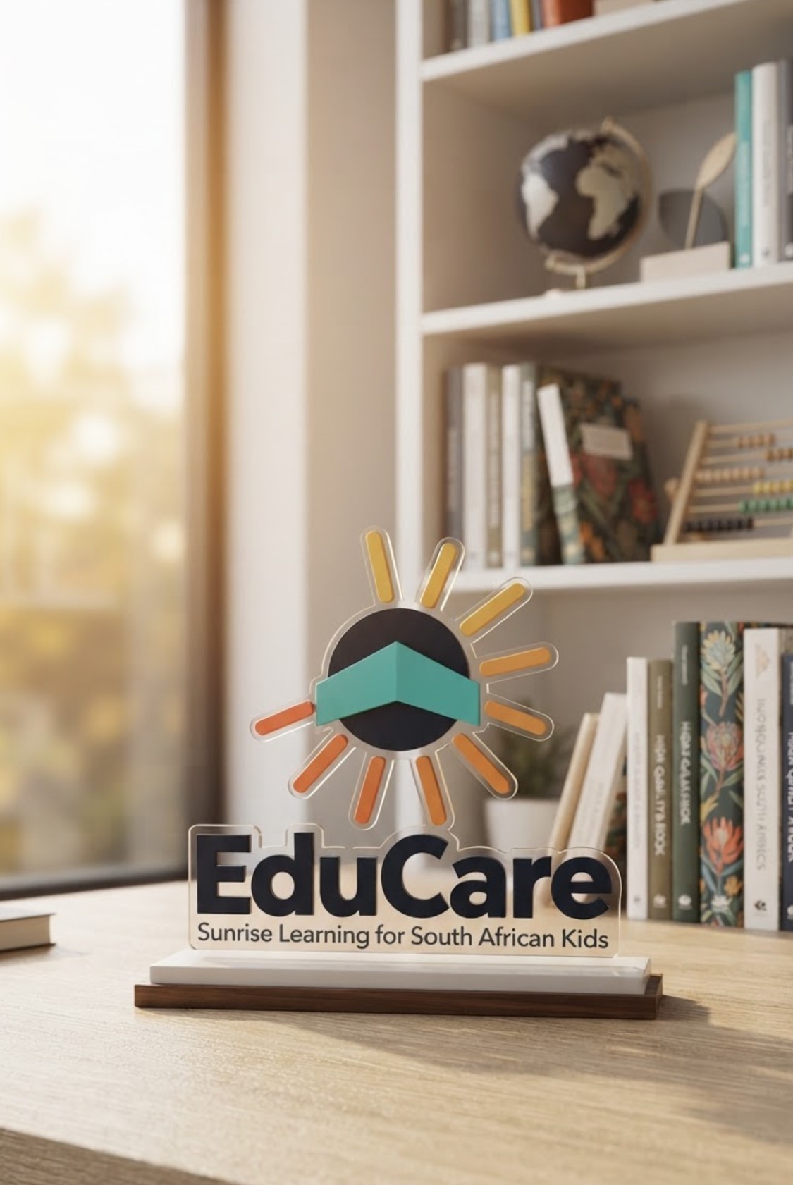 EduCare branded desk display
